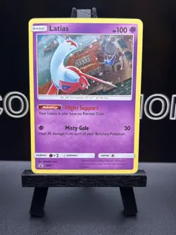 Latias #SM87 Pokemon Card Cosmos Holo SM Promos SWIRL LP - Image 2