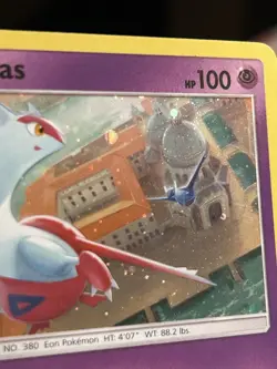 Latias #SM87 Pokemon Card Cosmos Holo SM Promos SWIRL LP - Image 5