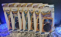 7x Silver Tempest Checklane Blisters Factory Sealed Sword Shield Pokemon 2022 - Image 1