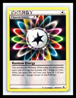 💥 2015 Pokemon XY Breakthrough Energy Rainbow Energy 152/162 Reverse Holo - Image 1