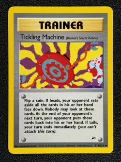 Tickling Machine 119/132 Gym Heroes Series Uncommon Pokemon TRAINER Card 2000 NM - Image 1