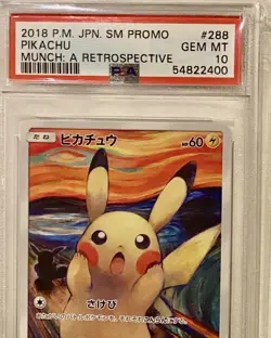 2018 POKEMON JPN SM PROMO MUNCH: A RETROSPECTIVE #288 PIKACHU PSA 10 - Image 2