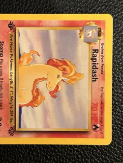 Pokemon TCG Rapidash Jungle 1st Edition Uncommon Card 44/64 - Image 2