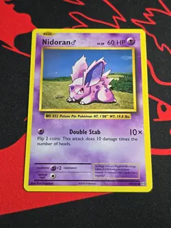 2016 Nidoran # 43/108 Evolutions Mint Pokemon Card LP - Image 1