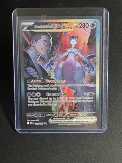Team Rocket's Mewtwo ex 231/182 SIR Destined Rivals Pokemon Card TCG - Image 3