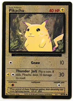 Pokemon TCG Celebrations Pikachu Gold Metal Card 58/102 25th Anniversary - Image 1
