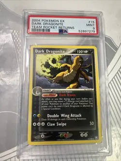 Pokemon Dark Dragonite #15 PSA 9 EX Team Rocket Returns Non Holo 2004 - Image 1