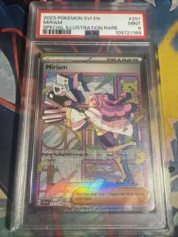 Pokemon TCG Miriam 251/198 Scarlet & Violet Base Set Special Illustration PSA 9 - Image 1