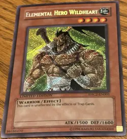Yugioh Elemental Hero Wildheart EHC2-EN003 Secret Rare Limited Edition NM/VLP🔥 - Image 1