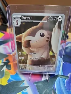 Pokemon TCG Furret 168/159 SV09: Journey Together Illustration Rare Card - NM - Image 1