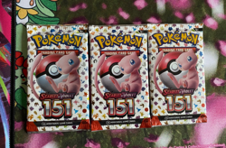 Pokemon TCG SV 151 Booster Pack Lot of 3x Sealed - Image 1