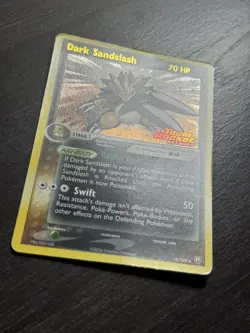 Dark Sandslash Pokemon EX Team Rocket Returns 18/109 Stamped Reverse Holo Rare - Image 3
