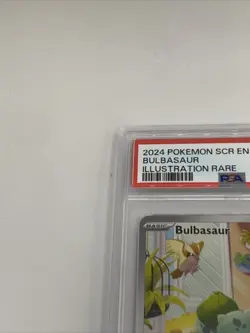 B6 Pokemon TCG Bulbasaur Stellar Crown Illustration Holo Card 143/142 PSA 9 - Image 2