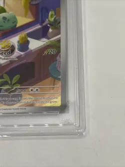 B6 Pokemon TCG Bulbasaur Stellar Crown Illustration Holo Card 143/142 PSA 9 - Image 4