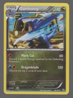 Pokemon Black & White Dragons Exalted GARCHOMP Holo Rare 90/124 NM - Image 1