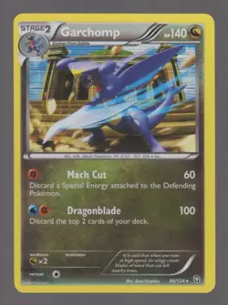 Pokemon Black & White Dragons Exalted GARCHOMP Holo Rare 90/124 NM - Image 3