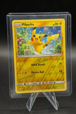 Pikachu Common Hidden Fates 19/68 Lightning Reverse Holo Pokemon Card Near Mint - Image 5
