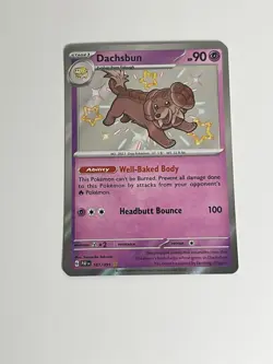Dachsbun Shiny Pokemon Card Scarlet & Violet 161/091 Near Mint NM Full Art - Image 2