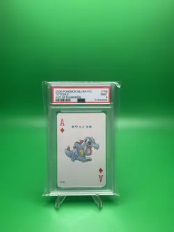 Psa 9 2000 Pokemon Silver Version Japanese Playing Cards Poker 158 Totodile - Image 1