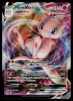 Pokemon Card - Mew VMAX Fusion Strike 114/264 Ultra Rare - Image 1