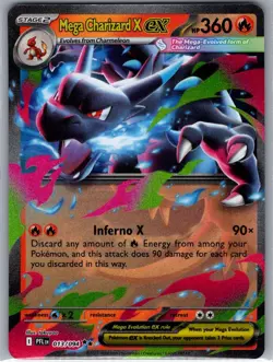 Mega Charizard X ex - 013/094 ME02: Phantasmal Flames - Pokemon Card - NM - Image 1