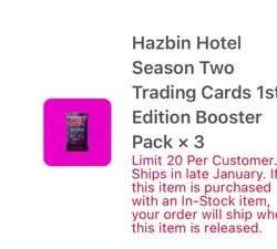 Hazbin Hotel Season 2 Trading Cards Booster Packs 1st Edition PreSale (15x) - Image 4