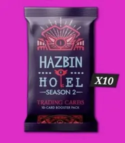 Hazbin Hotel Season 2 Trading Cards 1st Edition Booster Pack Lot Of 10 Presale - Image 2