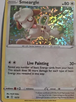 Pokemon TCG Smeargle McDonald's Promos 2022 Holo Rare Card 15/15 - Image 1