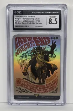 MTG LOTR Last March of the Ents / Borderless Poster (Foil) #739 - CGC 8.5 - Image 1