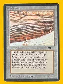 MTG STRIP MINE (Tower) Antiquities (OldManMTG 012-671) - Image 1