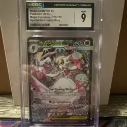 2025 Pokemon EN Mega Evolution Mega Gardevoir ex SIR 178/132 CGC 9 MINT - Image 1