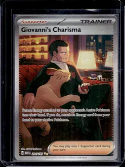 2023 Pokemon SV 151 Giovanni's Charisma #204/165 - Image 1
