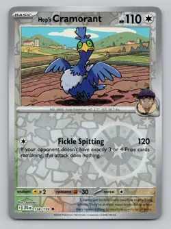 Reverse Holo Hop's Cramorant 138/159 Uncommon SV09: Journey Together Pokemon - Image 1
