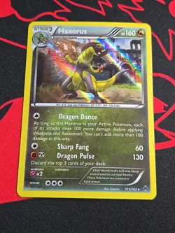 2015 Pokemon TCG HAXORUS # 111/162 Holo Rare XY BREAKthrough - Image 1