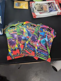 Pokemon TCG Phantasmal Flames Sleeved Booster Pack Factory Sealed Lot of 5 - Image 1