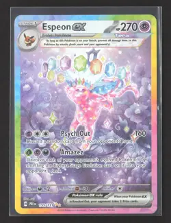 2025 Pokemon Scarlet & Violet Prismatic Evolutions Espeon EX #155/131 - Image 1