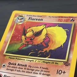 Pokemon TCG Flareon Jungle 3/64 Holo Unlimited Holo Rare - Image 2