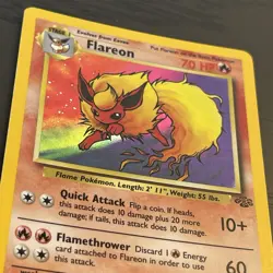 Pokemon TCG Flareon Jungle 3/64 Holo Unlimited Holo Rare - Image 3