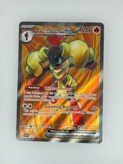 2023 Pokemon Scarlet & Violet Armarouge ex 125 NM - Image 1
