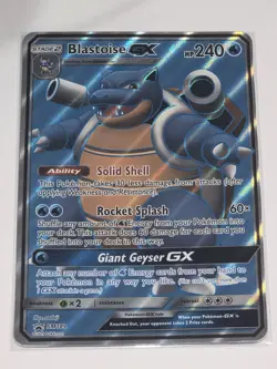 Pokemon TCG Blastoise GX SM189 SM Promo Full Art Holo - Image 1