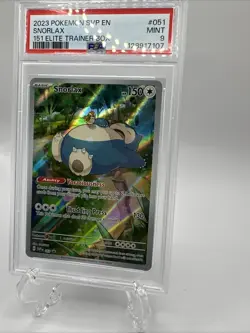2023 POKEMON SVP EN-SV BLACK STAR PROMO 151 ELITE TRAINER BOX #051 SNORLAX PSA 9 - Image 3