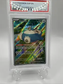 2023 POKEMON SVP EN-SV BLACK STAR PROMO 151 ELITE TRAINER BOX #051 SNORLAX PSA 9 - Image 4