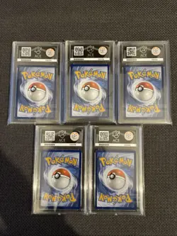 Pokemon TCG Ace Graded Slab Collection Bundle Job Lot 5 English Graded Cards NM+ - Image 2
