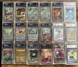 18 Graded Pokemon cards ( various grades both English and Japanese) - Image 1