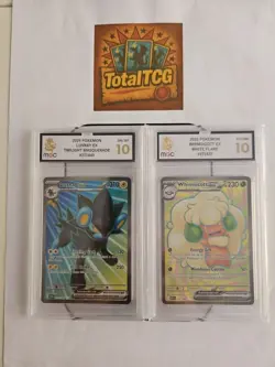 Pokemon Cards Bundle Joblot × 2 Graded English Slabs - Image 1