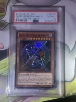 Yu-Gi-Oh Korean Dark Magician 15AX-KRY01 & Dark Magician Of Chaos YGLD PSA 10 - Image 4