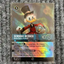Disney Lorcana Into the Inklands Scrooge McDuck 218/204 Enchanted Holo NM/Mint - Image 1