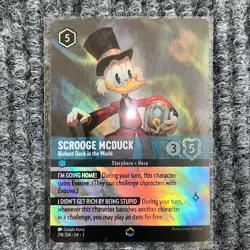 Disney Lorcana Into the Inklands Scrooge McDuck 218/204 Enchanted Holo NM/Mint - Image 2