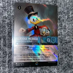 Disney Lorcana Into the Inklands Scrooge McDuck 218/204 Enchanted Holo NM/Mint - Image 3