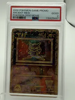 2000 Pokemon Game Promo Ancient Mew Movie PSA 2 - Image 1